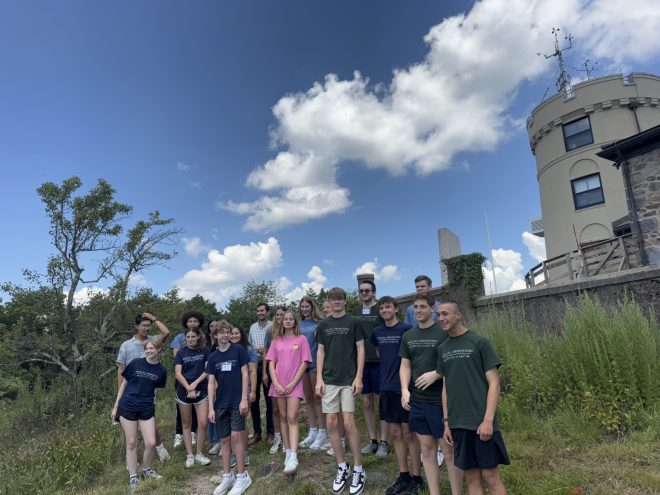 Blue Hill Observatory staff at a community STEM event.